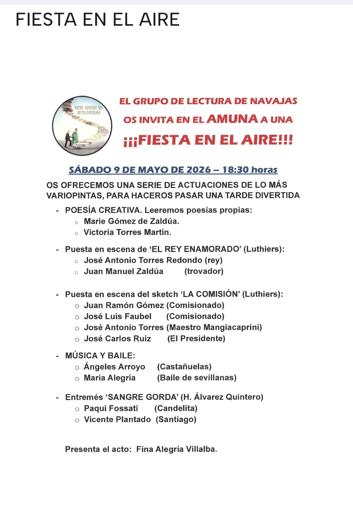 Fiesta en el aire